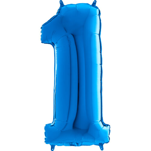 Number Balloon Blue 1
