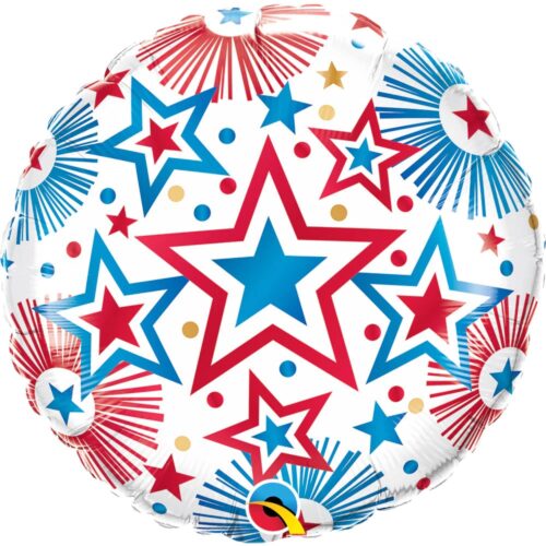 Balloon Foil Patriotic Stars