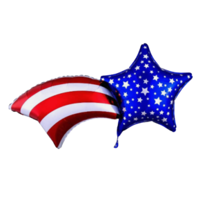 Balloon Foil Patriotic Shooting Star