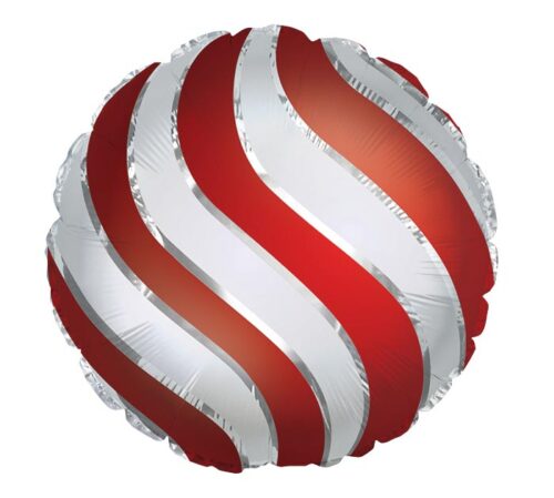 Balloon Foil Christmas Ornament Red