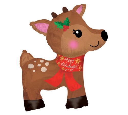 Balloon Foil Christmas Reindeer Shape
