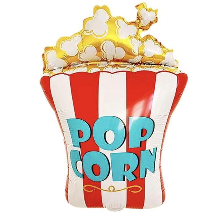 Balloon Foil Carnival Popcorn Retro