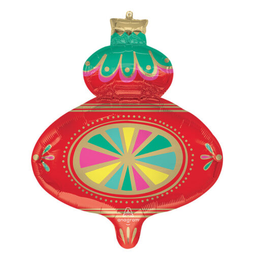 Balloon Foil Christmas Red Ornament