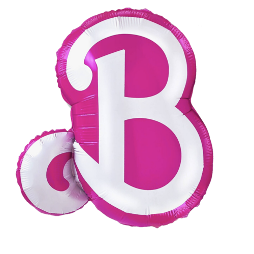 Balloon Foil Barbie B Logo