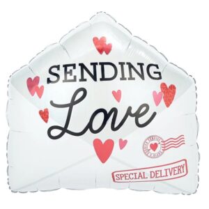 Balloon Foil Valentine Sending Love