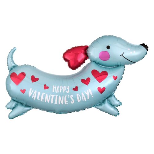 Balloon Foil Valentine Love Dog