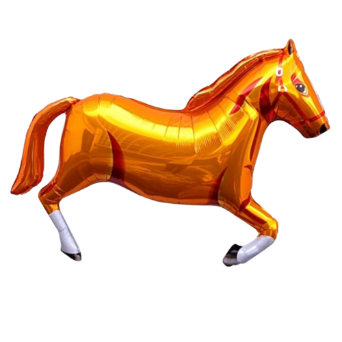 Balloon Foil Barn Animal Horse Tan