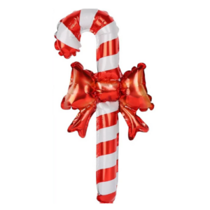 Non Helium Balloon Christmas Candy Cane Bow
