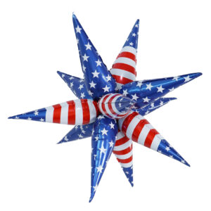 Non Helium Balloon: Starburst USA