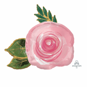 Balloon Foil Flower Rose Pink