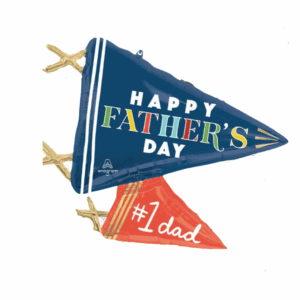 Balloon Foil Father's Day Flag