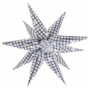 Non Helium Balloon: Starburst Disco Ball