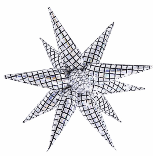 Non Helium Balloon: Starburst Disco Ball