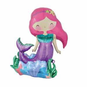 Balloon Foil Mermaid Shelf Standing