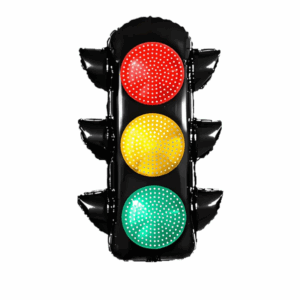 Balloon Foil Race Traffic Light