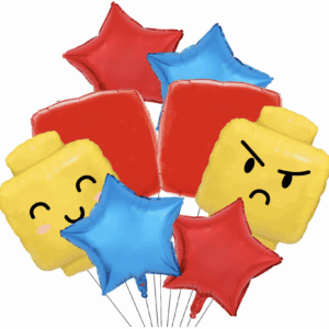 Balloon Foil Bouquet Lego Blocks