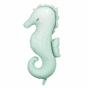 Balloon Foil Seahorse Seafoam