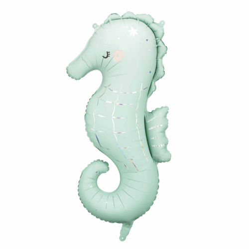 Balloon Foil Seahorse Seafoam