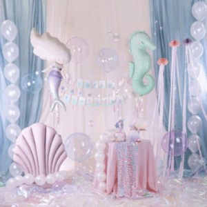 Balloon Foil Mermaid Shell Matte Pink - Image 2