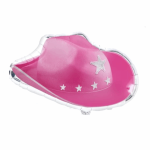 Balloon Foil Cowboy Hat Pink