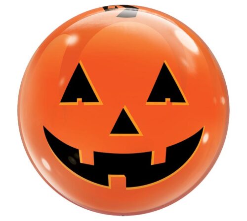 Balloon Plastic Bubble Halloween Jack-O'-Lantern Face