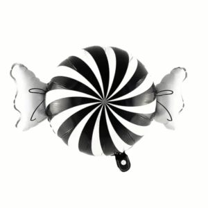 Balloon Foil Candy Twist Black With Wrapper