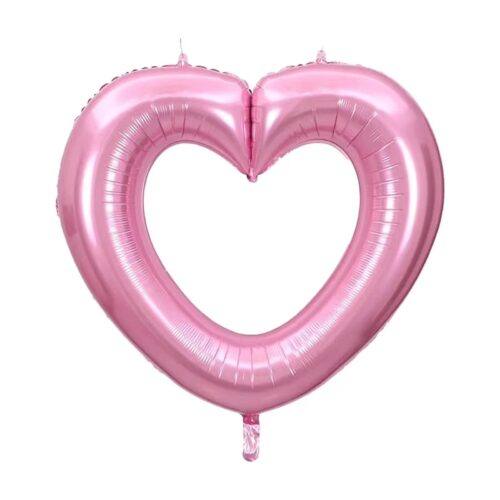 Balloon Foil Heart Link Pink