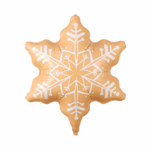 Balloon Foil Gingerbread Snowflake