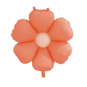 Balloon Foil Mini Flower Daisy Coral