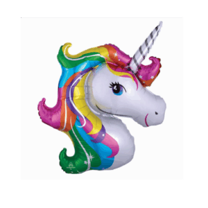 Balloon Mini Foil Unicorn Rainbow