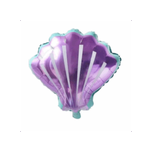 Balloon Mini Foil Seashell Purple