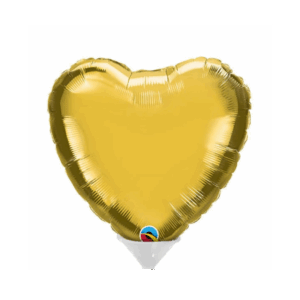 Balloon Mini Foil Heart Gold