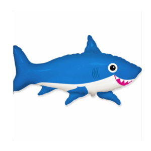 Balloon Mini Foil Shark Blue