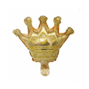 Balloon Mini Foil Crown Gold