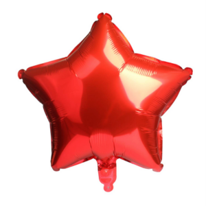 Non Helium Balloon: Mini Star Red