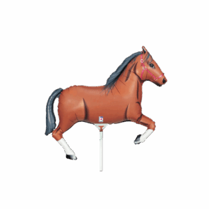 Balloon Mini Foil Horse Brown