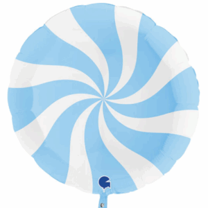 Balloon Foil Candy Twist Blue