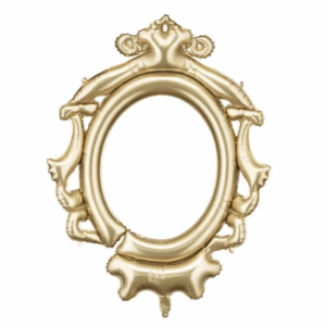 Balloon Foil Selfie Frame Gold