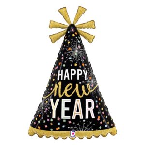 Balloon Foil New Years Party Hat Colorful