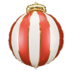 Balloon Foil Christmas Ornament Bauble Red