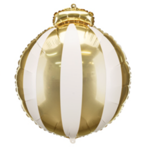 Balloon Foil Christmas Ornament Bauble Gold