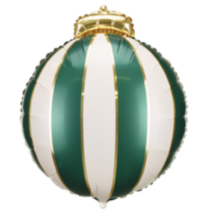 Balloon Foil Christmas Ornament Bauble Green
