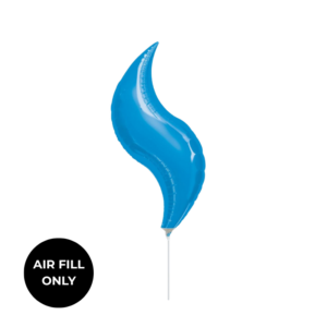 Balloon Foil Curve 15" Blue