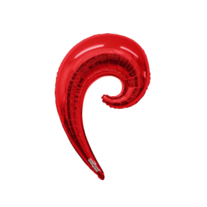 Balloon Foil Swirl 36" Red