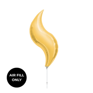 Balloon Foil Curve 15" Gold
