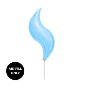 Balloon Foil Curve 15" Pastel Blue