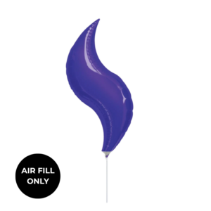 Balloon Foil Curve 15" Purple