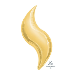 Balloon Foil Curve 36" Gold