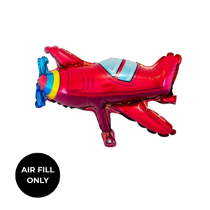 Non Helium Balloon: Mini Airplane Red