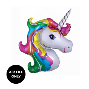 Non Helium Balloon: Mini Unicorn Rainbow